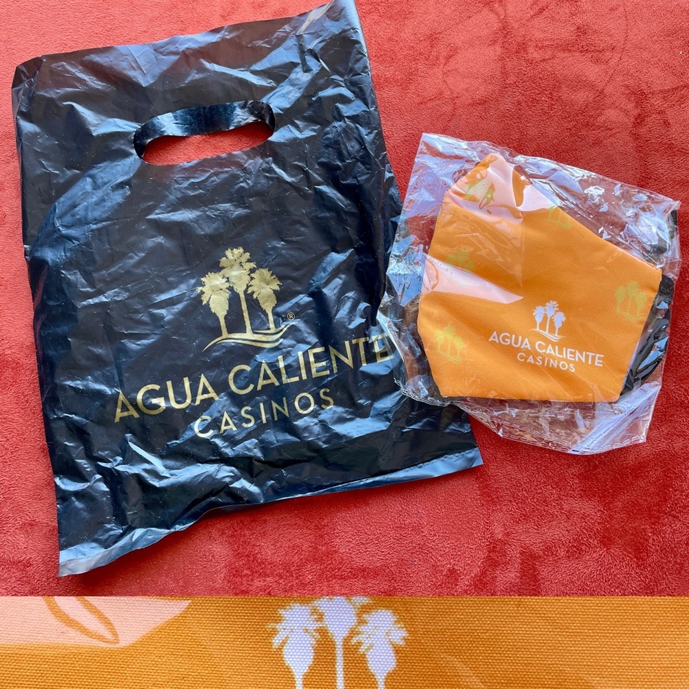 New in Package AGUA CALIENTE CASINOS Reusable FABRIC FACE MASK O/S